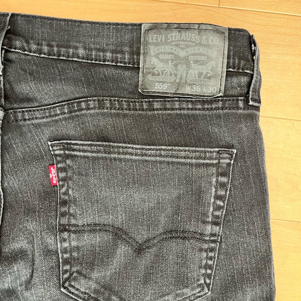 559 Levi’s 36x30 Black - Picture 7 of 10